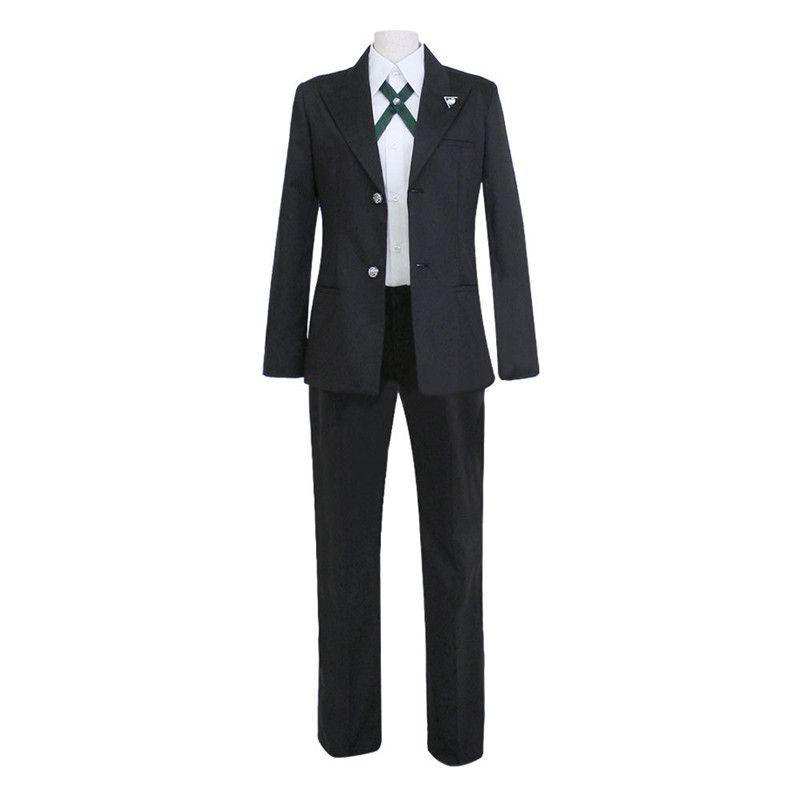 Stylish Danganronpa Byakuya Togami Costume Elegant Black Jacket Pants Shirt Suit