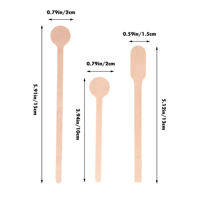 100 ks dřevěných míchadel na kávu, studené pití, míchací tyčinky na nápoje, biologicky odbouratelné nádobí, kávové tyčinky