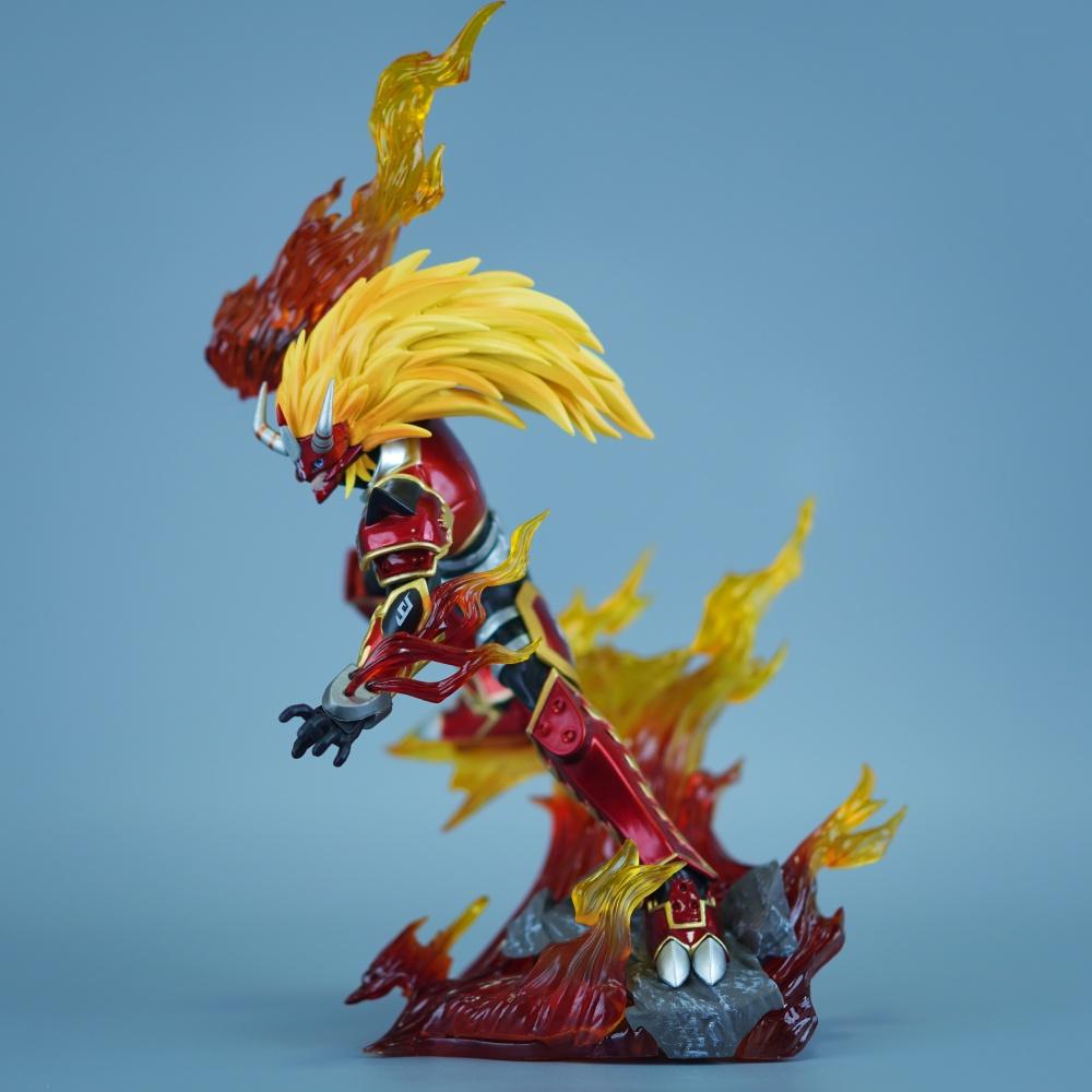 26cm/10.24in Anime Digimon Adventure Figure Agnimon Action Figures Pvc Statue Desktop Ornamen Collection Model Playthings Gifts