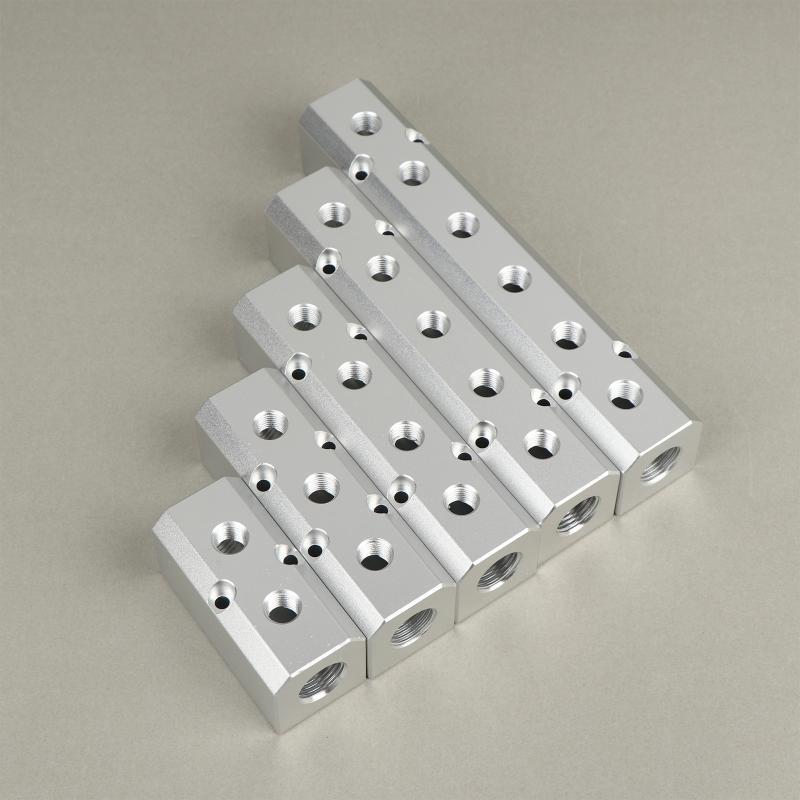 §Pneumatic Air Source Distributor 1/4" 1/2"bsp Gas Multiple Line Exhaust Aluminum Multi Connector Manifold Socket AL-2/3/4/5/6