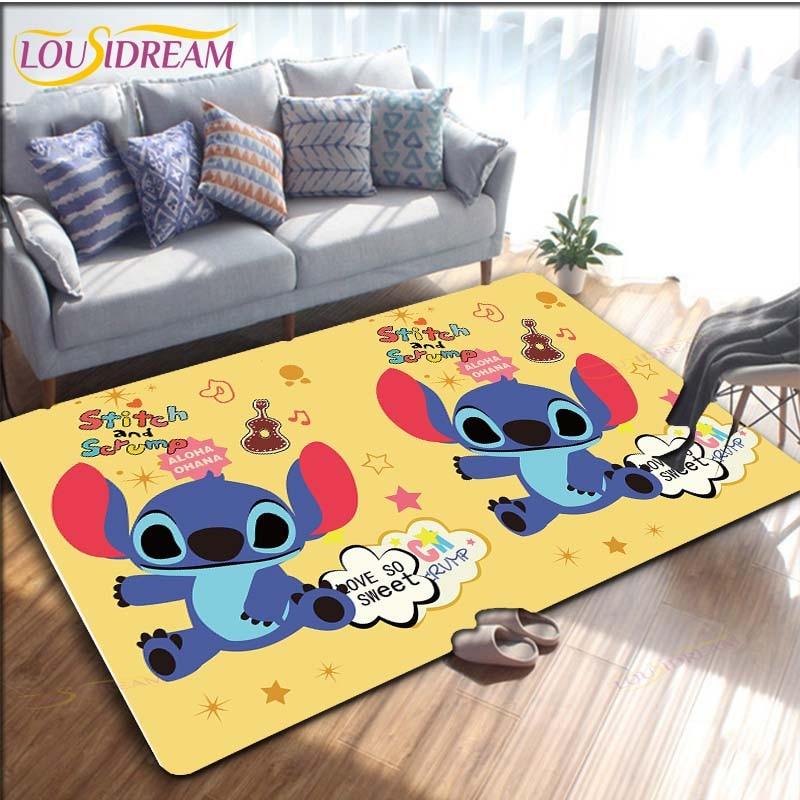 Cartoon Anime Stitch dywan do salonu rysunek sypialnia maty podłogowe dywan do zabawy dla dzieci kuchnia łazienka mata antypoślizgowa!