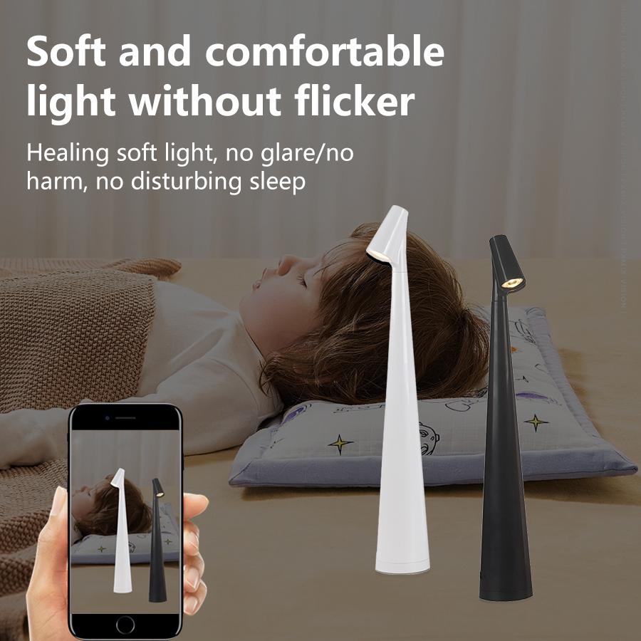 Tischlampe LED-Touch-Sensor-Desktop-Nachtlicht Wiederaufladbare kabellose Leselampe für Restaurant, Hotel, Bar, Schlafzimmer, Dekorlicht