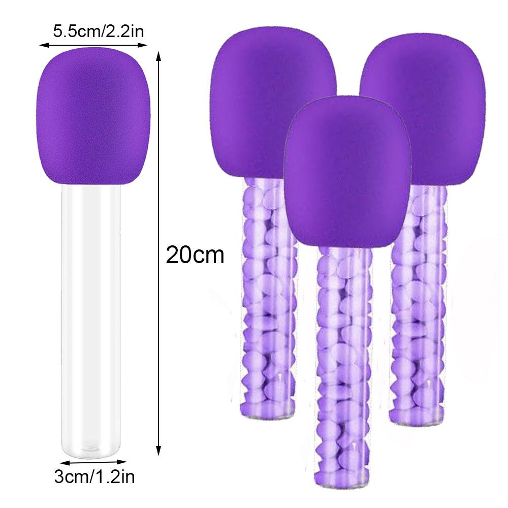 4/24pcs Microphone Candy Tube Plastic Microphone Toy Rock Music Party Decoration Prop Microphone Candy Tube Disco Prop 4pcs фиолетовый