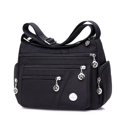 Women's Waterproof Multi-Layer Nylon Messenger Bag - Single Shoulder, Canvas & Oxford Cloth