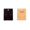 100Pcs Cards Kraft Packaging Earring Jewelry Supplies Storage Paperboard Display Hang Business Tag Decorations.
