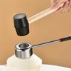 Stainless Steel Coconut Breaker Kit Rubber Hammer Coconut Puncher Hand Hole Puncher  Fruit Opening