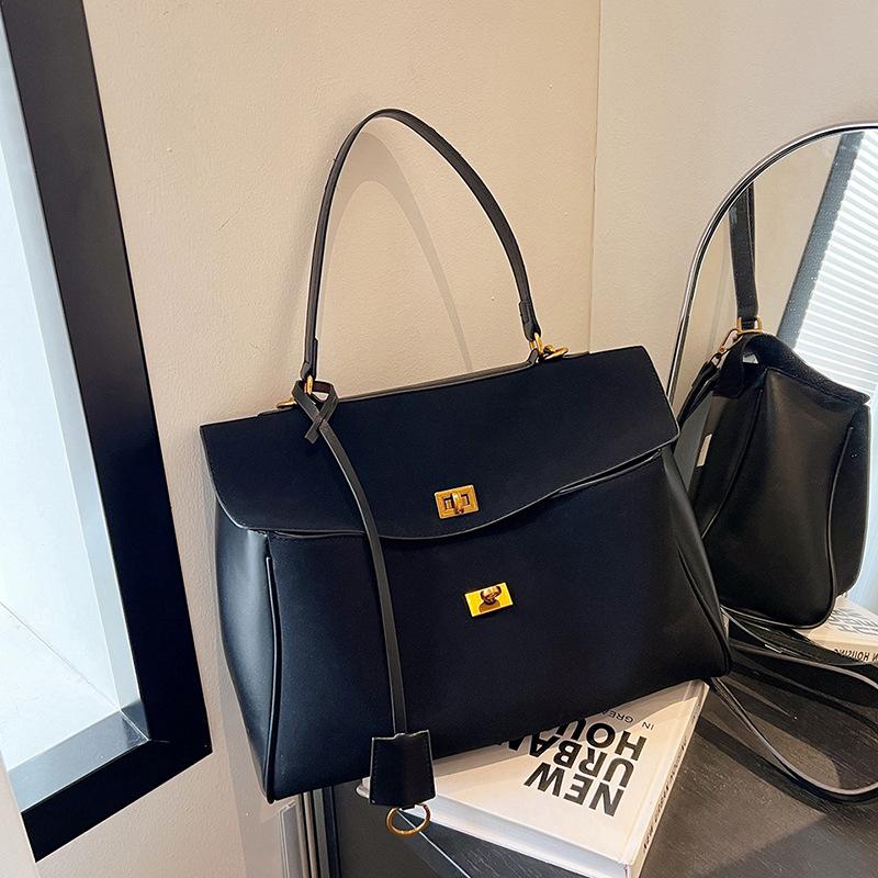 Geantă de mână tote crossbody de damă 2025 Retro cu suprafață din piele întoarsă toamnă/iarnă