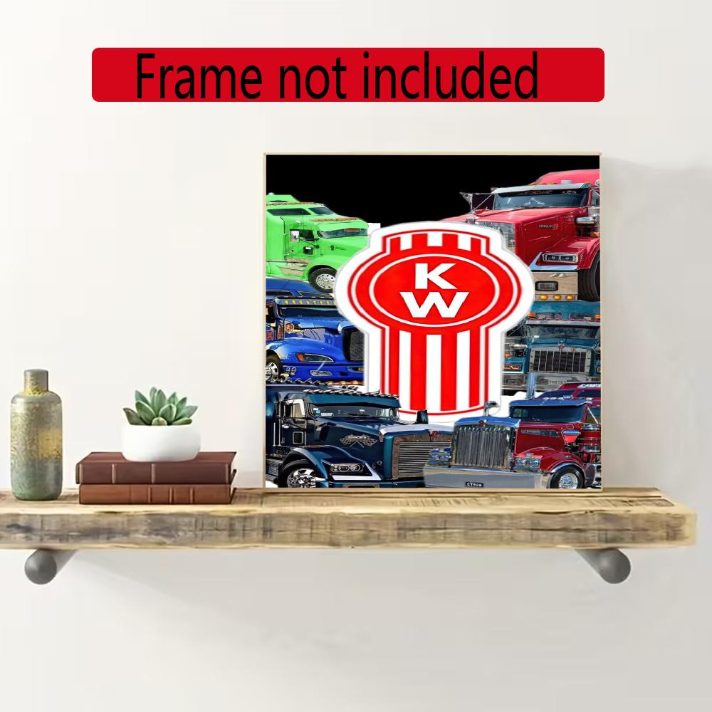 Kenworth 5D Diy Diamond Painting Round Diamond Mosaic Suitable For Beginners Diamond Painting Rhinestones Gift Frameless