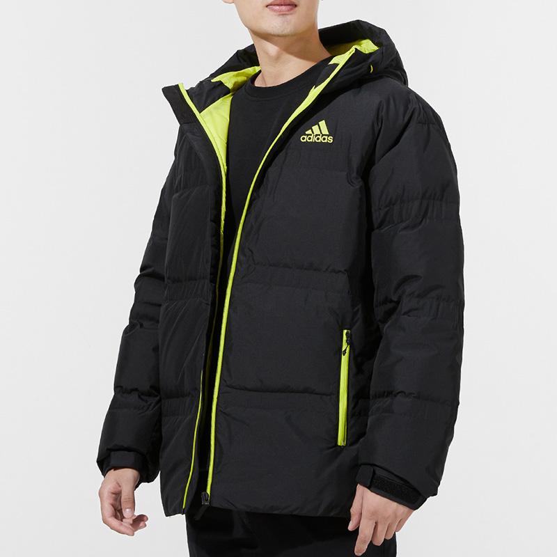 Adidas COLD.RDY Hooded Drawstring Down Jacket Men Outerwear Black H20773