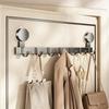 No-drill Door Back Vacuum Suction Cup Hooks Storage Rack