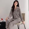 Island Fleece Pajamas Women'S Autumn And Winter Fleece Thickened Coral Fleece Thin Fleece Thermal Loungewear Set