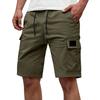 Pantalones Cortos Cargo Casuales para Hombre con Cintura con Cordón y Múltiples Bolsillos Corte Relajado Material Ligero para Uso Diario