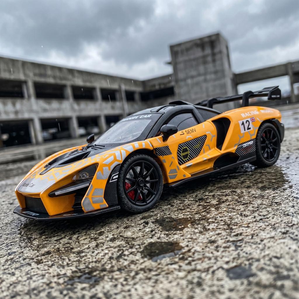1:24 Scale McLaren Senna Track-focused Hypercar Alloy Sports Car Model Diecast & Toy Metal Vehicle Simulation Car Model Collect