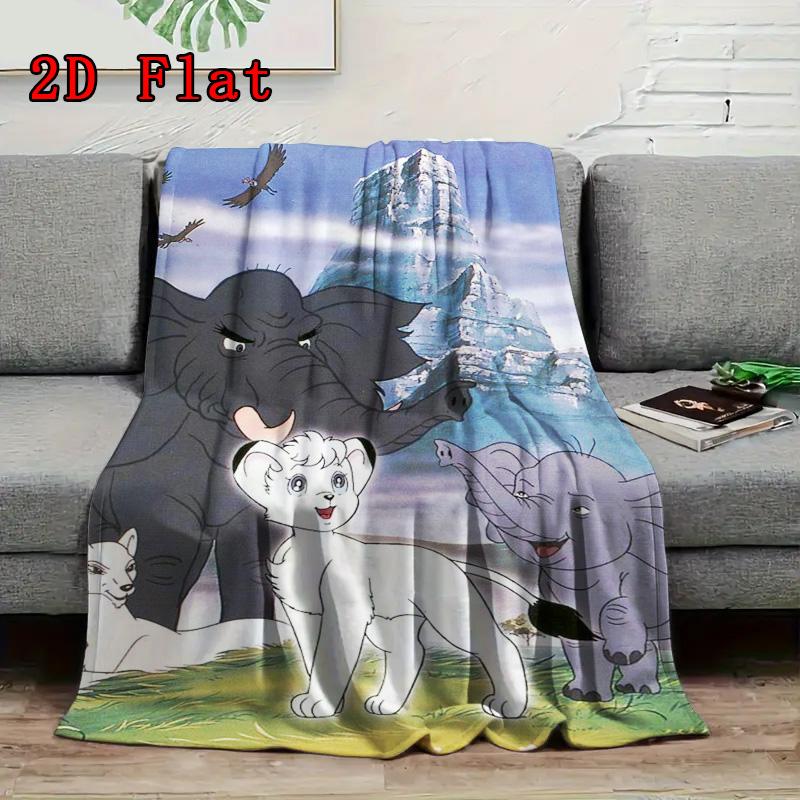 Kimba 2D Flat Pattern Flannel Blanket High quality All Seasons Warmth and Comfort Perfect for Christmas Gifts.SMT0917097