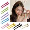 Hair Duckbill Clip Colorful Hair Clip Hair Clamps Cute Hair Catch Easy Simple Barrettes Adornment Hairpin for Girl