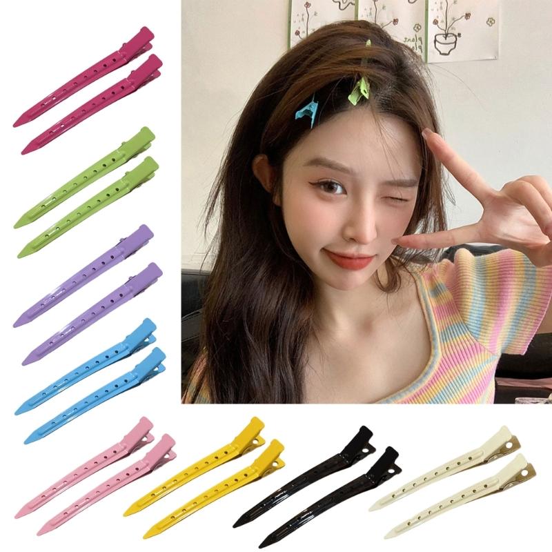 Hair Duckbill Clip Colorful Hair Clip Hair Clamps Cute Hair Catch Easy Simple Barrettes Adornment Hairpin for Girl