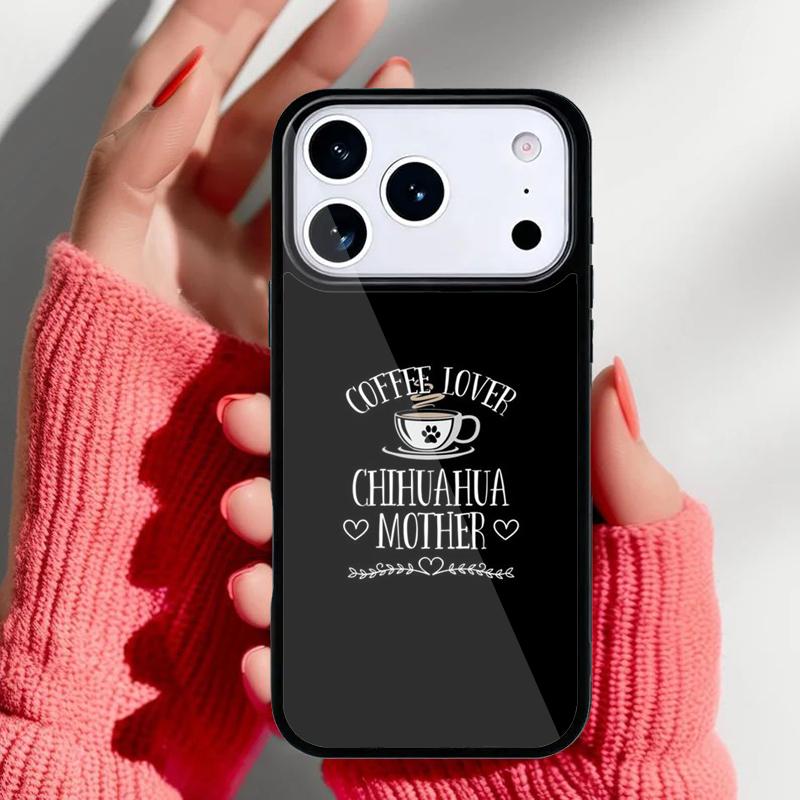 Cute Chihuahua Dog Mom Phone Case for iPhone 17 16 15 14 13 Pro Max Back Cover for 12 11 Pro Coque