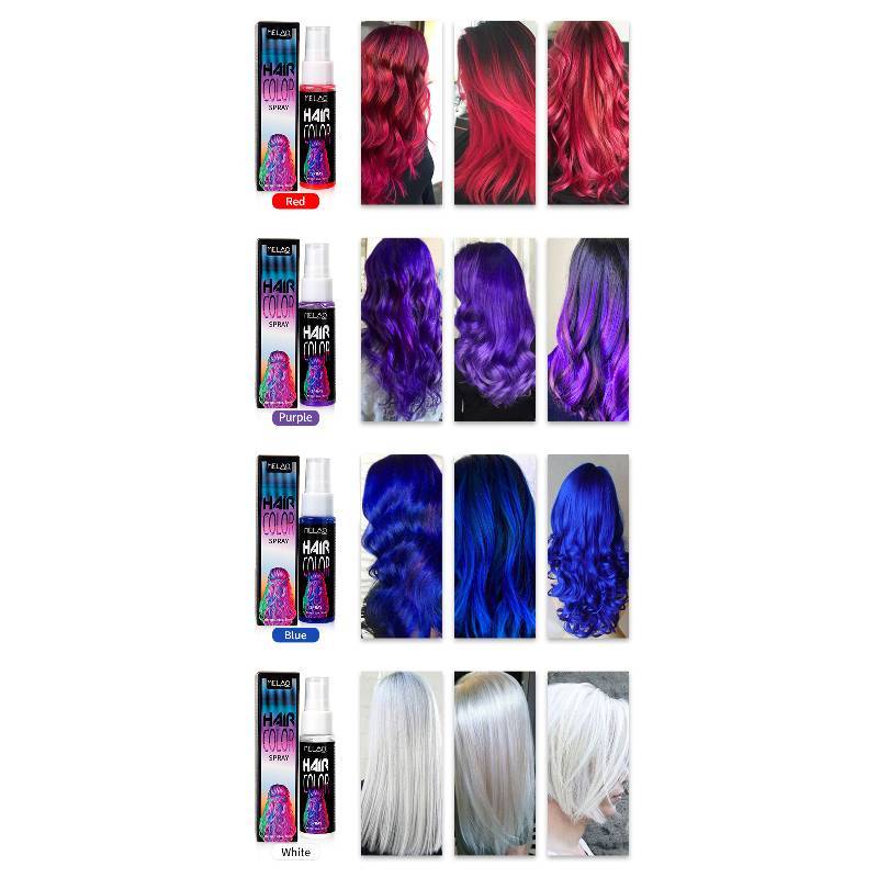 Schiuma Spray Colorante Temporaneo per Capelli Con Formula Vegetale Per Lo Styling dei Capelli Colorati