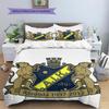 FC AIK Pattern Bedding Home Decoration Birthday Gift (1 * Duvet Cover + 2 * Pillowcase, Without Core)