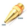 Melt Glue Gun Accessories Pure Copper Nozzle Long Short Small-bore Large Diameter 2x34mm 2x50mm Replacement Nozzle Part