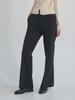 Office Work Pants for Hand Stretch [byDream] Semi-Bootcut Pants, Commuting, Washable, Material, Spring/Autumn (L, Long, Black)