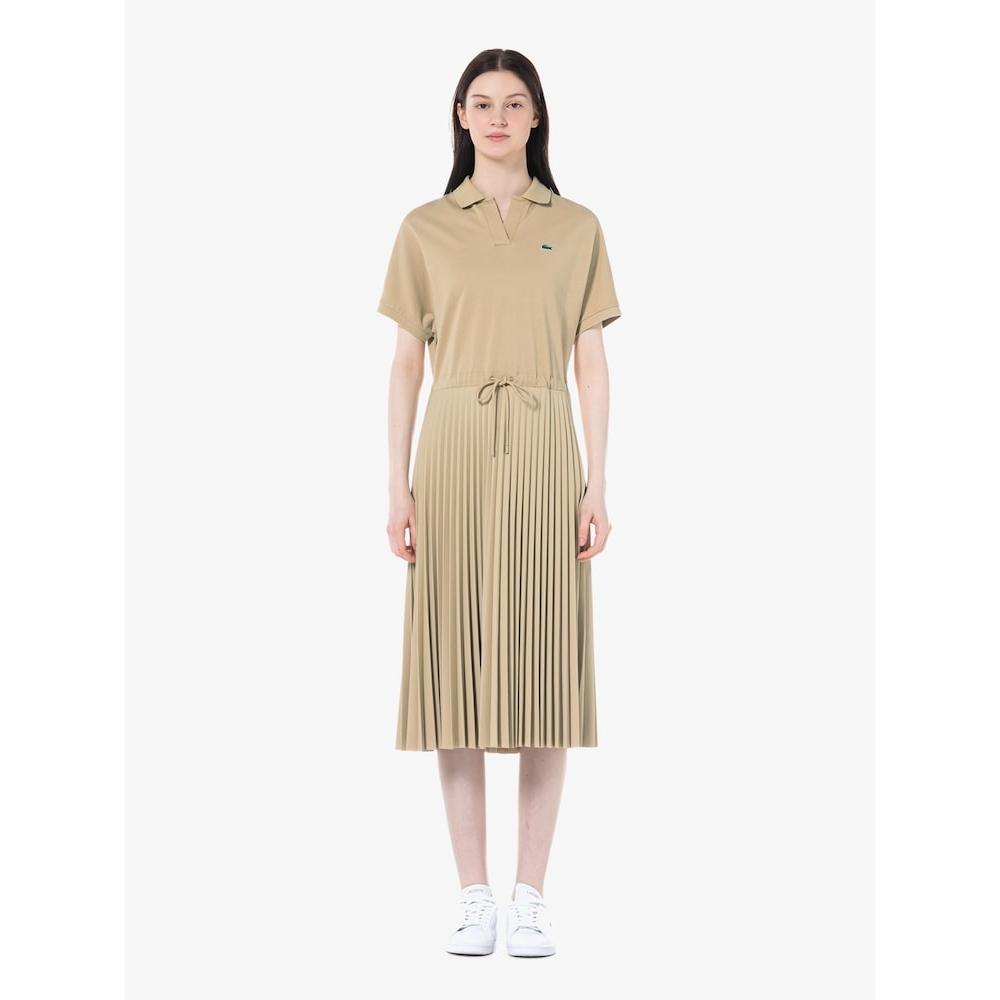 

LacoSte Women S Pleated Short Sleeve Polo dreSS Ef407e 54g Ixq q2nEf407e 54gIxq 036