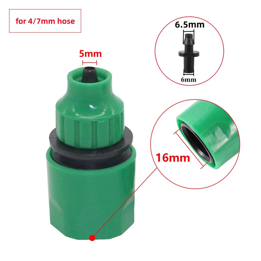 Gartenschlauchanschluss 1/4" 3/8" Schlauch Schnellkupplungen 4/7mm 8/11mm Dorn Wasserrohrverbindungen Bauernhof Hof Tropfbewässerungsadapter 5/10 Stück
