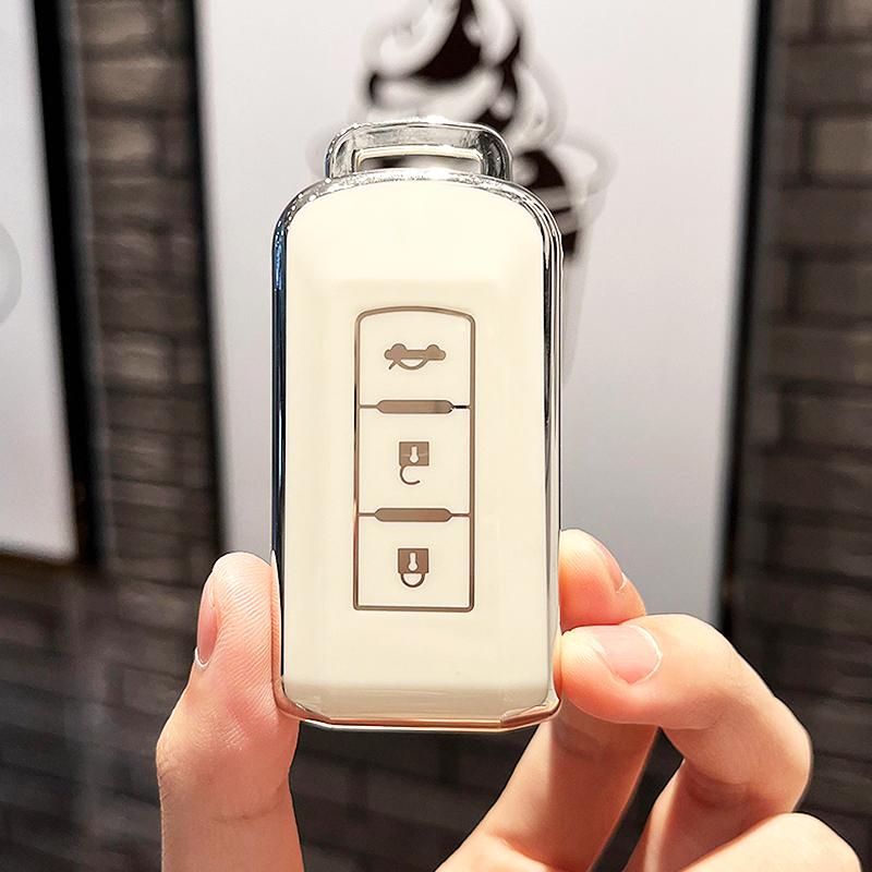 For Mitsubishi Lancer Eclipse Outlander Mirage Keyless Entry TPU Auto Keyless Protector Shell Fob Holder Smart Key Case Cover