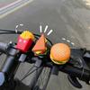 French Fries Bicycle Horn Hamburg Bike Scooter Bell Cartoon Bicycle Bell  Highway Vehicles