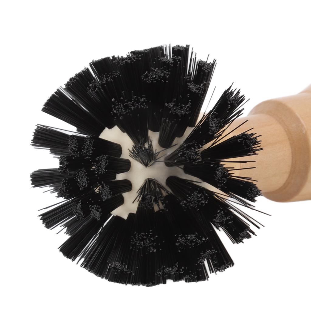 Portafilter Cleaning Brush Professional Portable Coffee Tamper Cleaning Brush with Wooden Handle for Kitchen Tool
