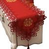Wedding Table Flag Wedding Festive Decoration Red Lace Fabric Dining Table Coffee Table Tv Cabinet Tablecloth