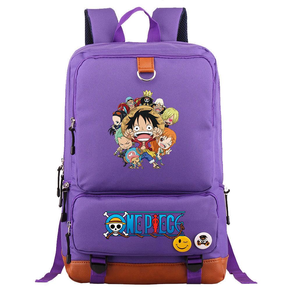 Anime/cartoon One Piece Luffy printed backpack