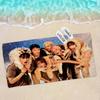 Custom P1Harmony Kpop Bath Towel Microfiber Soft Water Absorbing Breathable For Girl Kids Decorative Cartoon Beach Towel