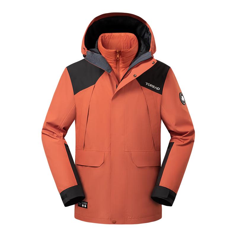 TOREAD Men s 3-in-1 Waterproof Breathable Down Jacket L