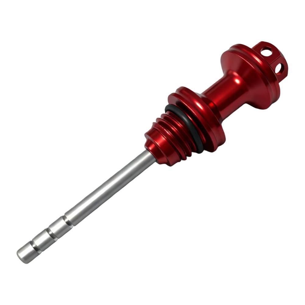 Anodized Finish CNC Aluminum Dipstick Motorcycle Oil Dipstick Red