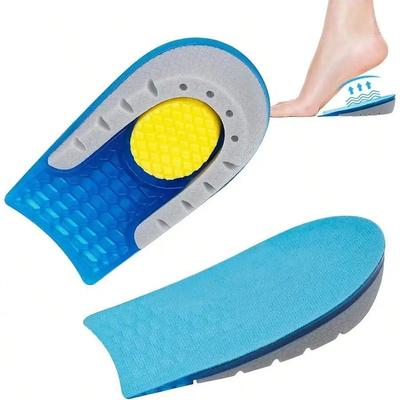 TPE Height-Increasing Insoles Invisible Silicone Half-Pads Sports Lightweight Elastic Cushioning Comfort Insoles