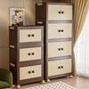 Vintage-Style Double Door Folding Storage Cabinet for Clothes