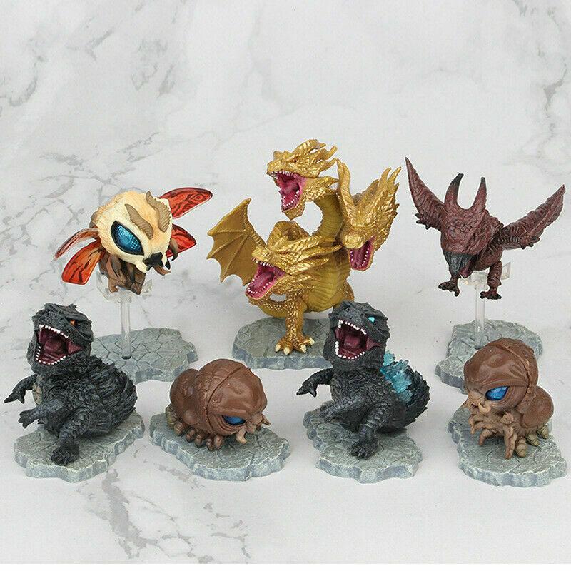 Movie Of King The Monster Cute Mini Action Figures 7 Pcs Set Gift Toys