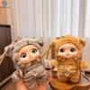1PC Cute Cartoon Leopard Series Big Eyes Vinyl Face Plush Doll Pendant Backpack Decoration Gifts