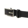 Daks Black Check Pattern Silver Point Leather Automatic Belt Dbbe3e761bk