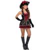 Cosplay Cos Pirate Costume, Captain Caribbean Jack Goth Female Pirate Costume Halloween Costume