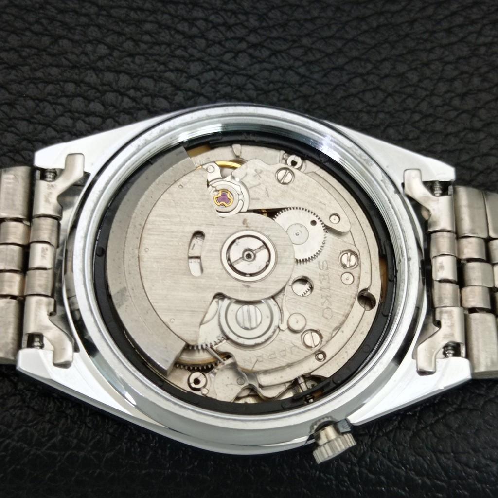 VINTAGE REFURBISHED SEIKO 5 AUTOMATIC JAPAN MENS WHITE DIAL WATCH A445981-1