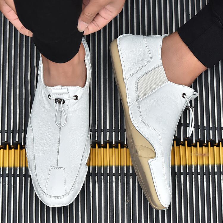 

2024 Новая весенняя обувь для мужчин. Дышащие оригинальные мужские кроссовки. Дизайнерская дышащая обувь. Модные спортивные туфли из кожи носорога. 44 белый