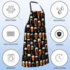 Beer Mug Apron for Women Men,28x33in,Fun Oktoberfest Kitchen Aprons with 2 Pockets,Oxford Fabric,Stylish Adjustable Apron for Cooking Baking BBQ