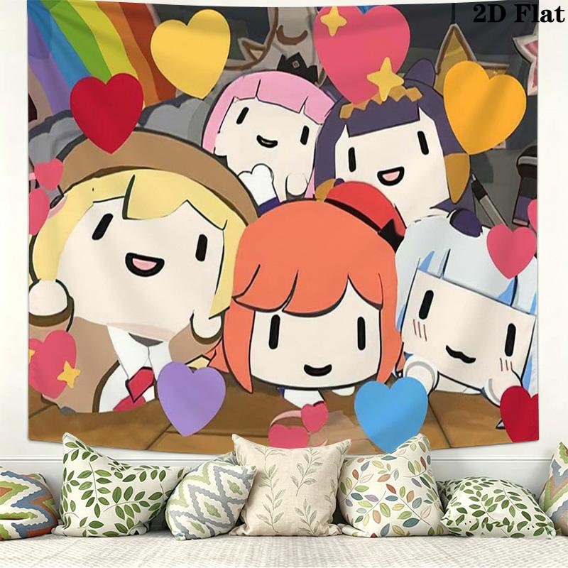 Cartoon Character Pattern Home Decor Tapestry, Wall Hanging, Decorative RV Wall Cloth.ZGT0914250