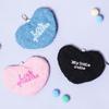 Daiso Y2k Heart Embroidery Coin Purse