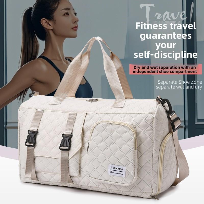 Large capacity travel suitcase, casual nylon fitness bag, portable belt, fitness bag | casual style bag