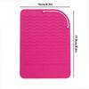 Portable Silicone Heat Resistant Mat Hair Straightener Curler Insulation Pad Non-Slip Anti Heat Mat Hair Styling Tool For Travel