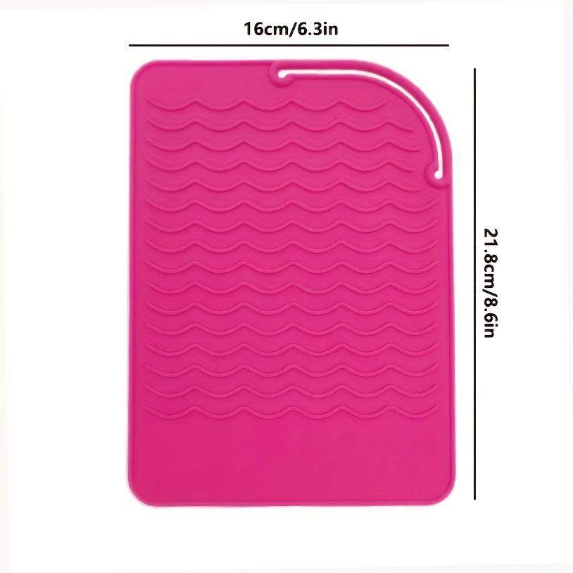 Portable Silicone Heat Resistant Mat Hair Straightener Curler Insulation Pad Non-Slip Anti Heat Mat Hair Styling Tool For Travel