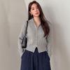 Women S Short Knit Cardigan With Zipper Casual Style
